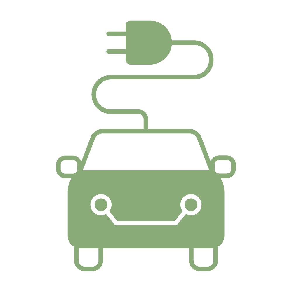 Electric Car Charging Icon